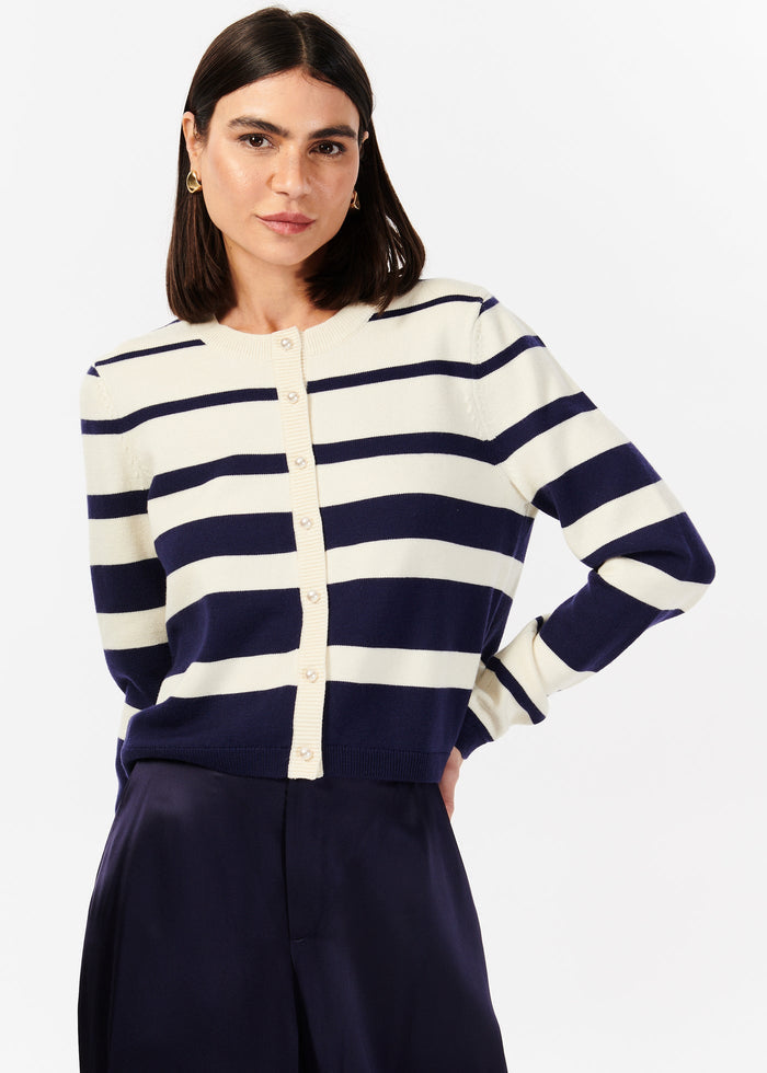 Kimbra Pearl Sweater (Shadow Stripe)