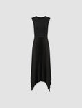 Black Knit Weave Plissé Dera Dress - Joseph