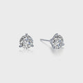 Lafonn Silver 1 CTW 3 Prong Martini Stud Earrings