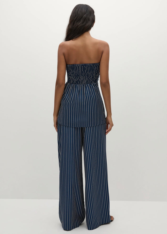 Lalia Trouser (Chevron Stripe Vintage Navy)