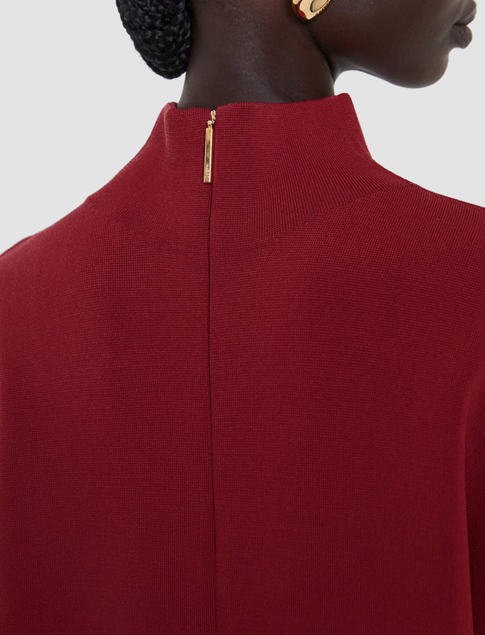Red Larrey Compact Milano Knit Top - Joseph