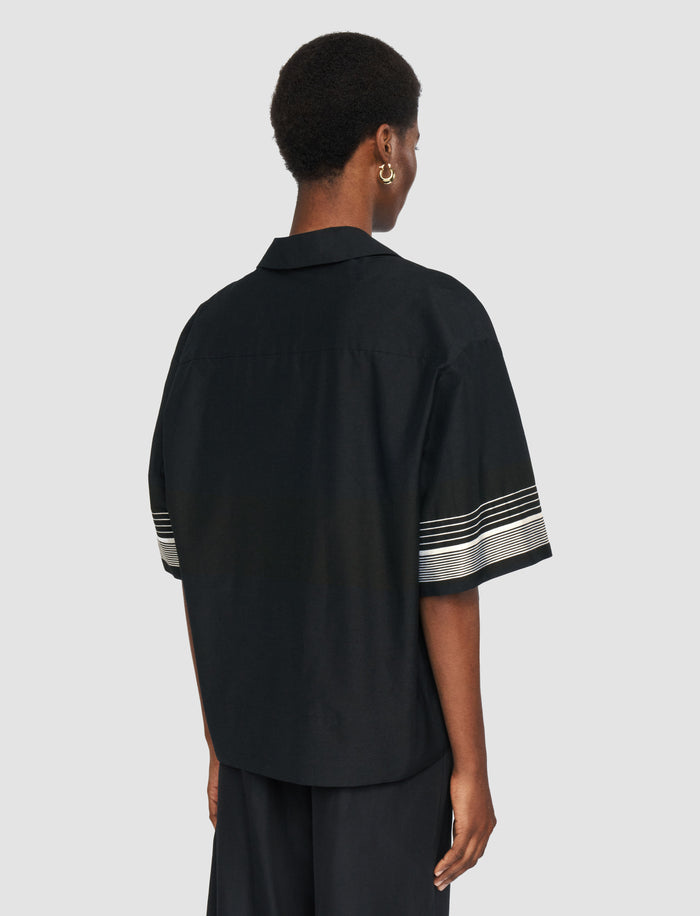 Black Leopold Cotton Blend Shirt - Joseph