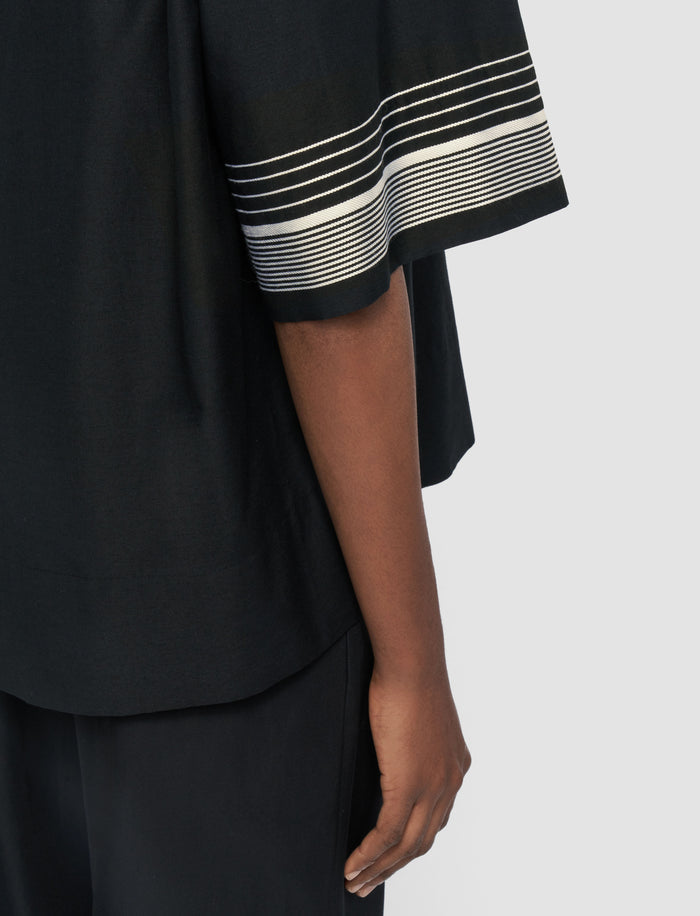 Black Leopold Cotton Blend Shirt - Joseph