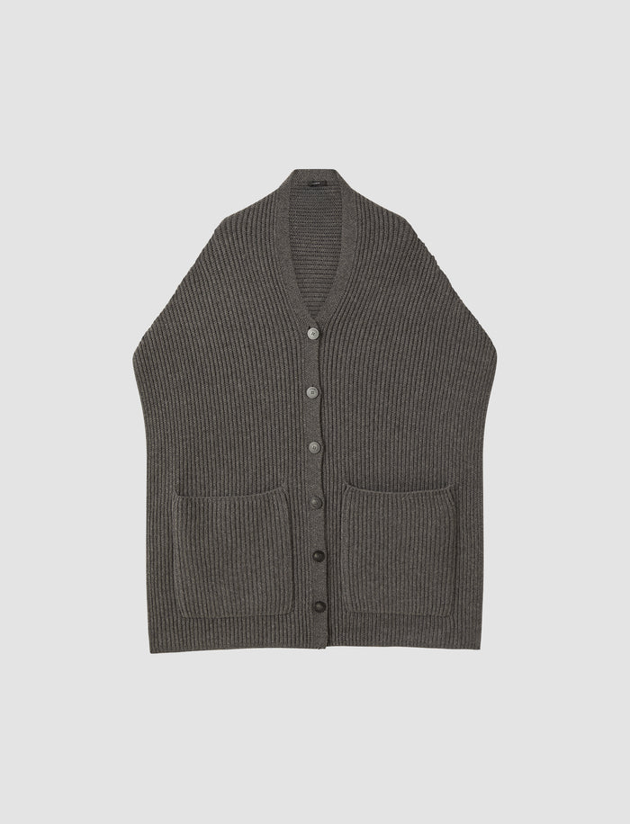 Light Cardigan Stitch Button Scarf
