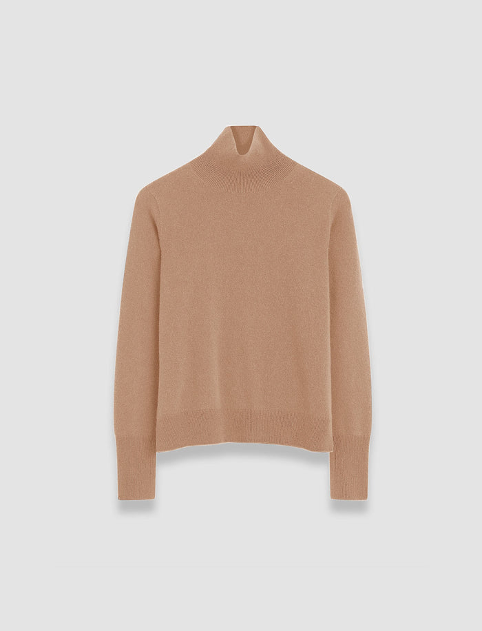 Light Pure Cashmere High Neck Jumper