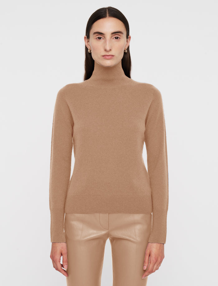 Light Pure Cashmere High Neck Jumper