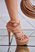 Lili....Strappy Heels Cape Robbin Shoes
