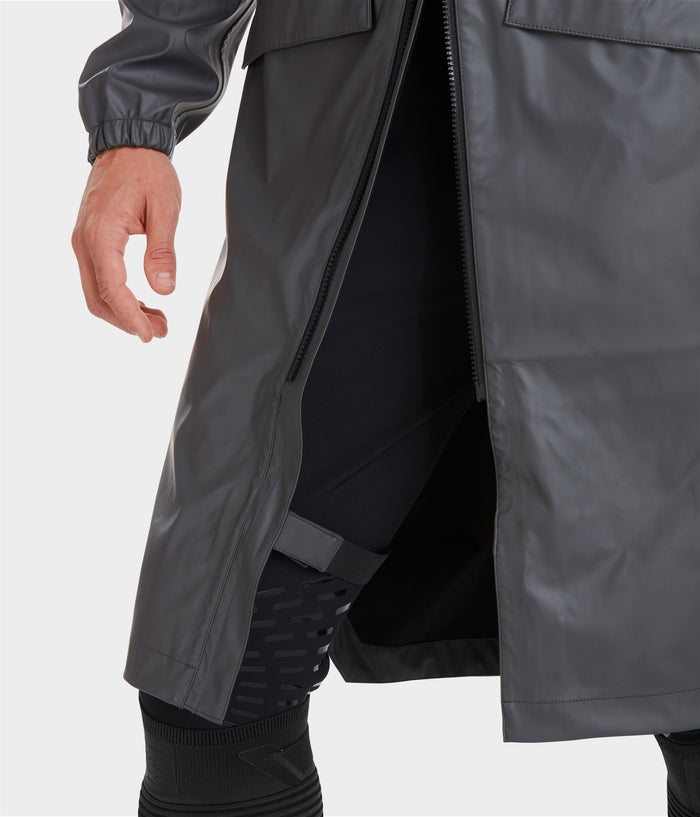 Long Raintech | Iron | Veste imperméable d'équitation longue homme| Horse Pilot