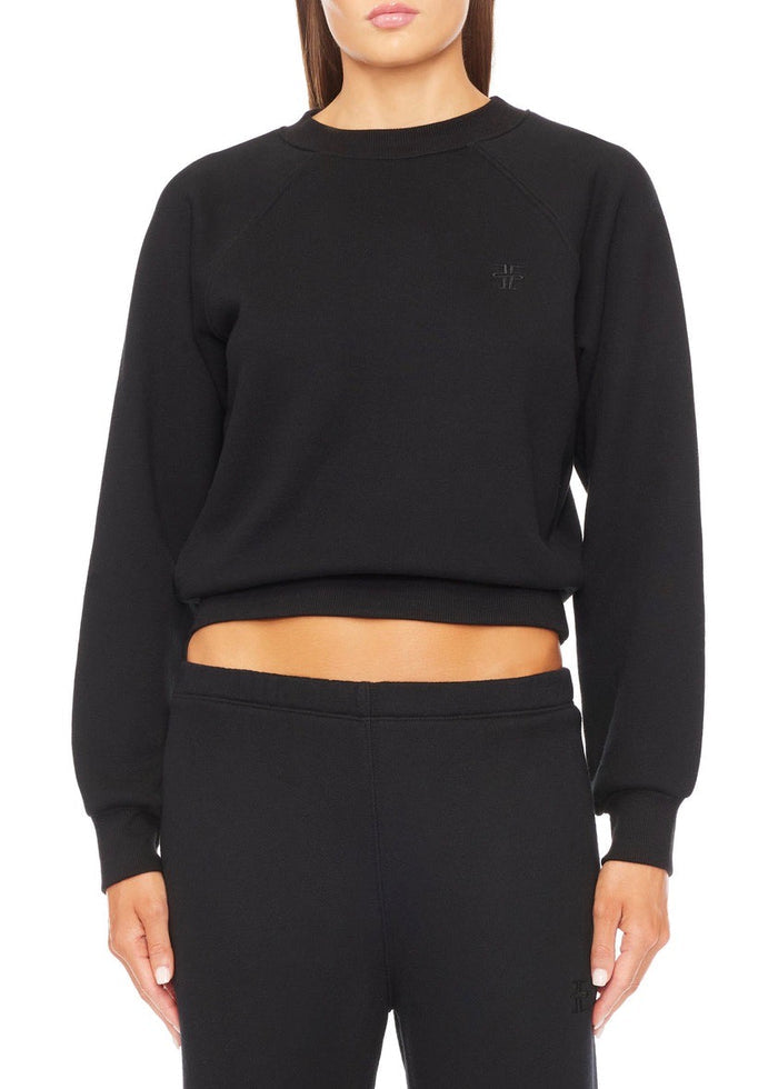 Long Sleeve Raglan Sweatshirt (Black)