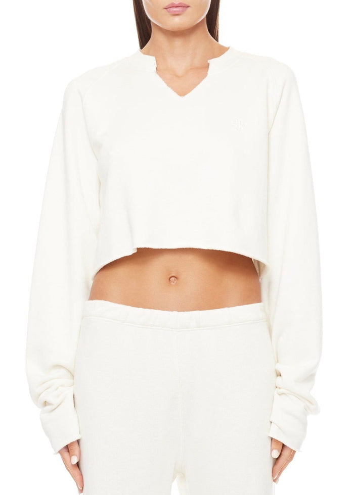 Long Sleeve Raglan Sweatshirt (Cream)