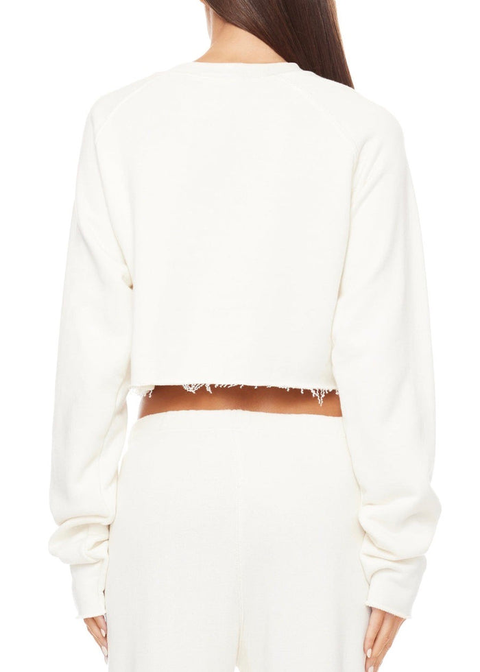 Long Sleeve Raglan Sweatshirt (Cream)