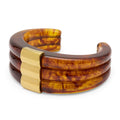 Lucas Jack Tortoise Shell Resin Stack Bangle