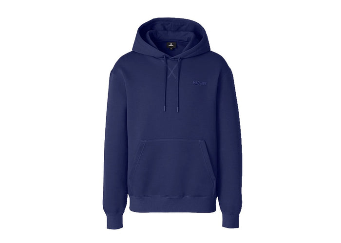 Mackage KOLTON Double-Face Jersey Logo Hoodie Mineral Blue (Silicone Hood)