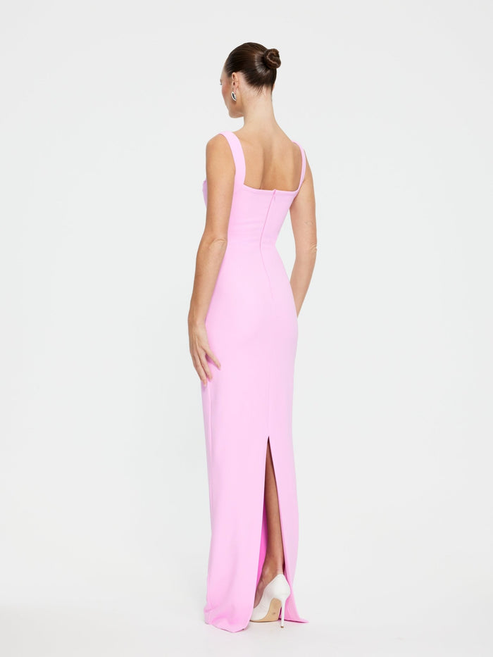 Marbella Gown Taffy Pink - Dress - Effie Kats