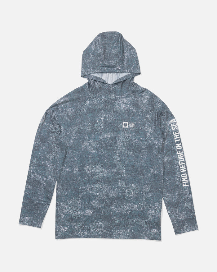 Mariner Hood Tech Tee - Dark Navy
