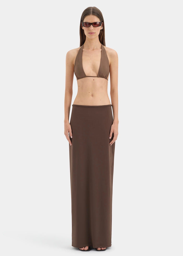 Matheo Midi Skirt (Truffle)