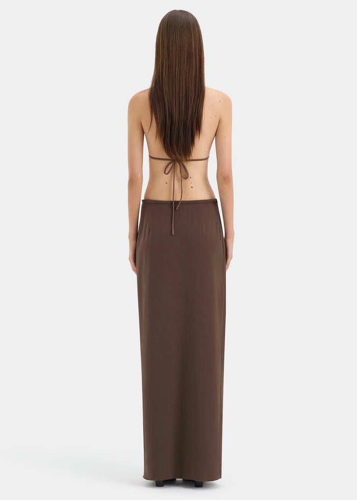 Matheo Midi Skirt (Truffle)