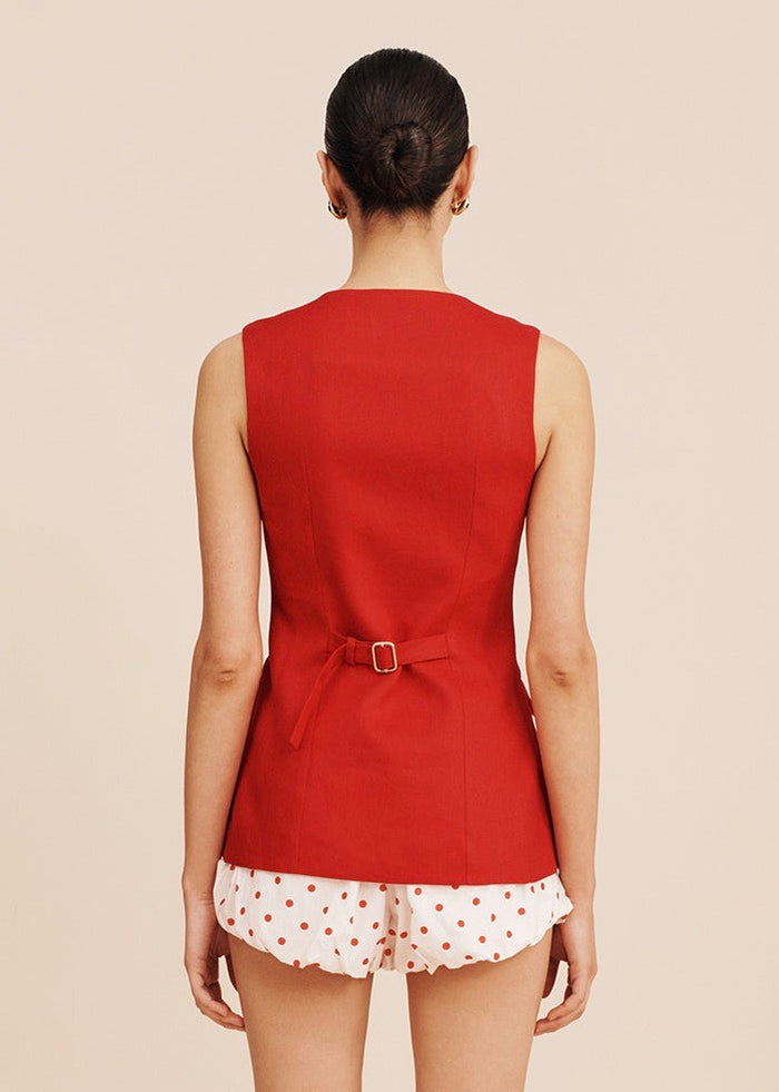 Matilda Gilet (Red)