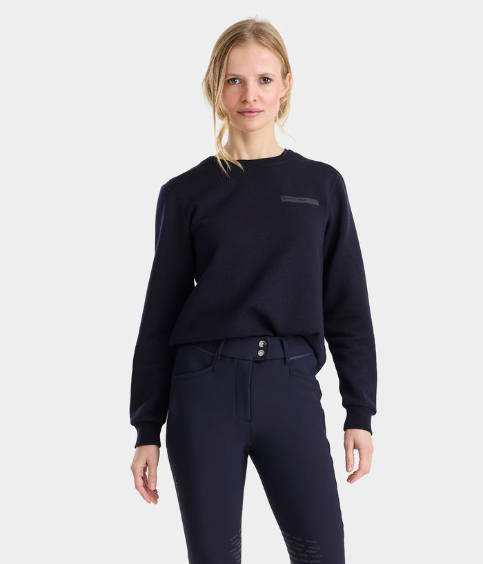 Merinos | Sweat-shirt bleu nuit d'équitation femme | Horse Pilot