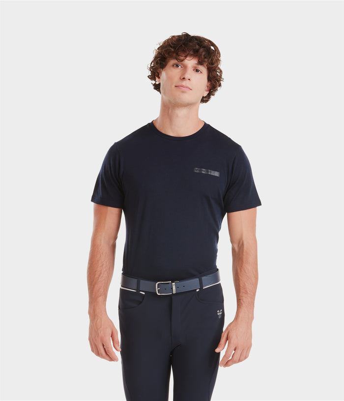 Merinos | Dark Night | Tee-shirt d'équitation en laine homme| Horse Pilot