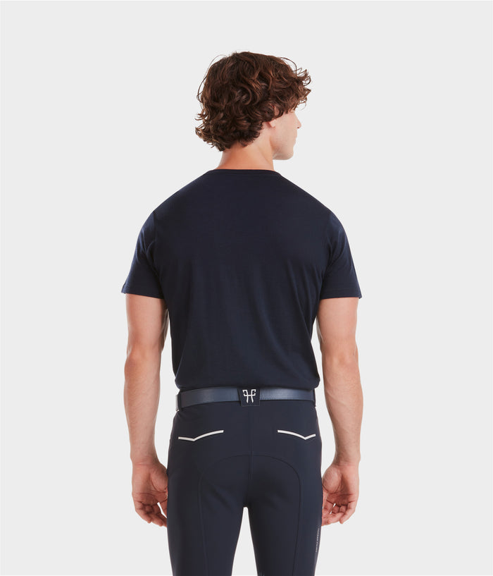 Merinos | Dark Night | Tee-shirt d'équitation en laine homme| Horse Pilot