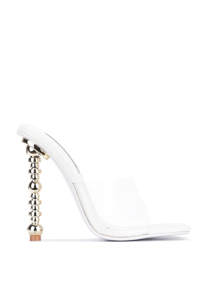 Metro....Clear Front Sculture Heels Cape Robbin Shoes