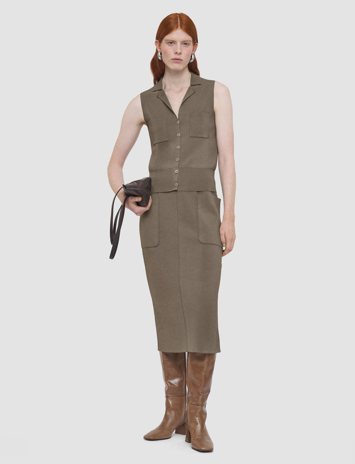 Milano Knit Stretch Vest