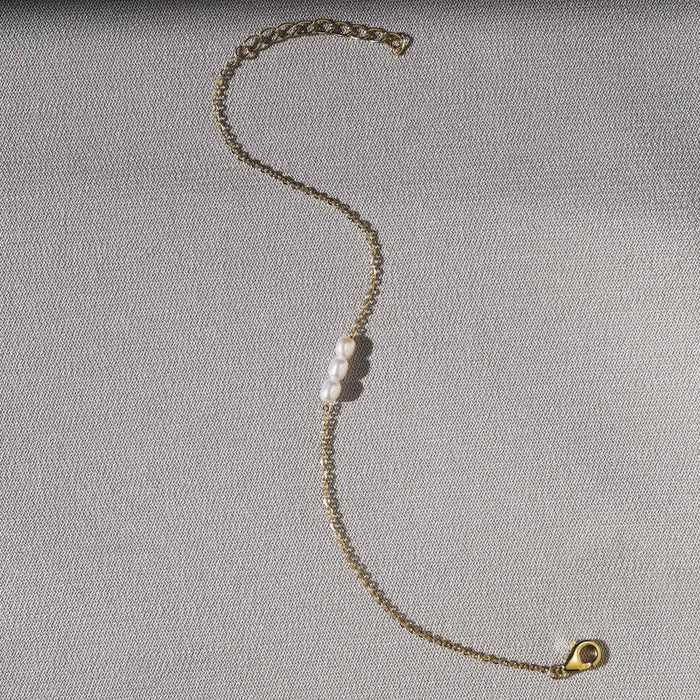 Mini Pearl Bracelet - Gold - Jewellery - Saint Valentine