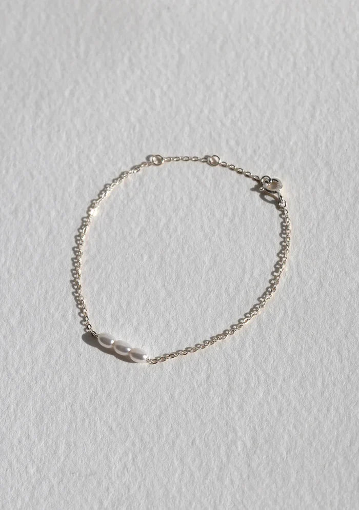 Mini Pearl Bracelet - Silver - Jewellery - Saint Valentine