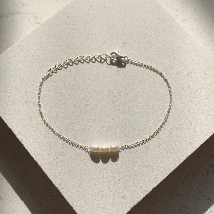 Mini Pearl Bracelet - Silver - Jewellery - Saint Valentine