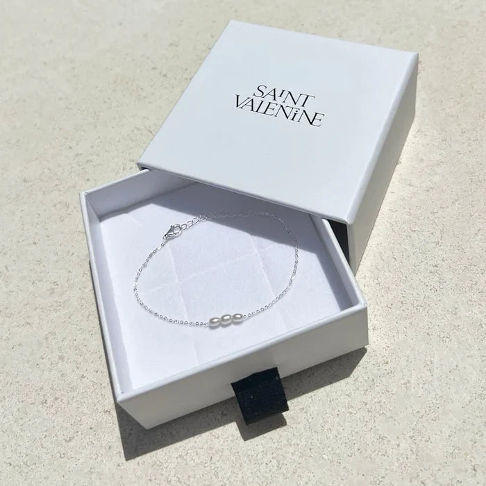 Mini Pearl Bracelet - Silver - Jewellery - Saint Valentine