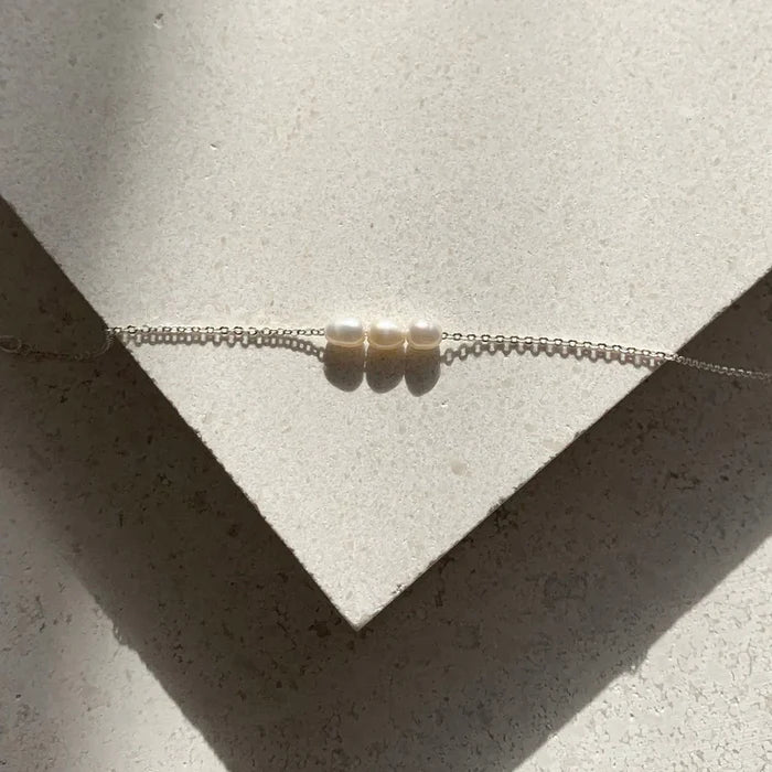 Mini Pearl Necklace - Silver - Jewellery - Saint Valentine