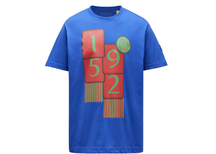 Moncler Genius 2 Moncler 1952 Motif T-shirt Surf The Web Blue