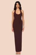 Natalia Halter Maxi Chocolate - Dress - Nookie