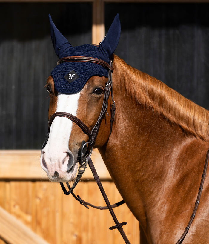 Noise-Reducing Fly/Ear Bonnet with Removable Ear Lining