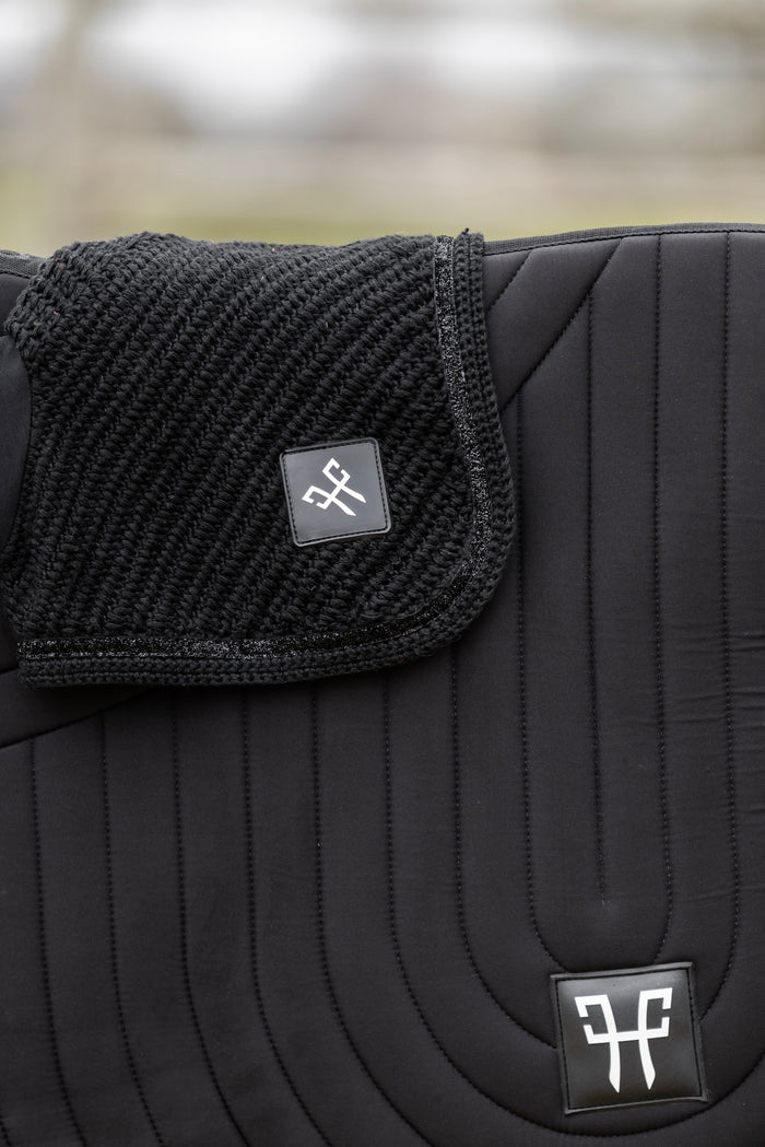 Noise-Reducing Fly/Ear Bonnet with Removable Ear Lining