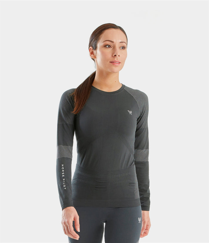 Optimax T-shirt thermique d'équitation femme | innovation équestre| Horse Pilot