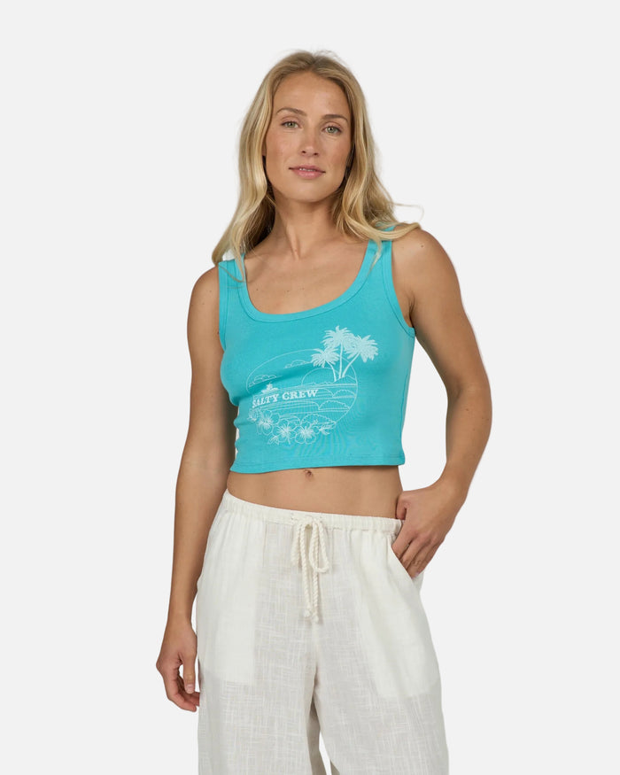 Out To Sea Tank - Turquoise