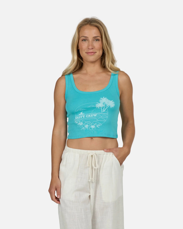 Out To Sea Tank - Turquoise
