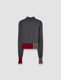 Overlay Cashair Mock Neck Jumper
