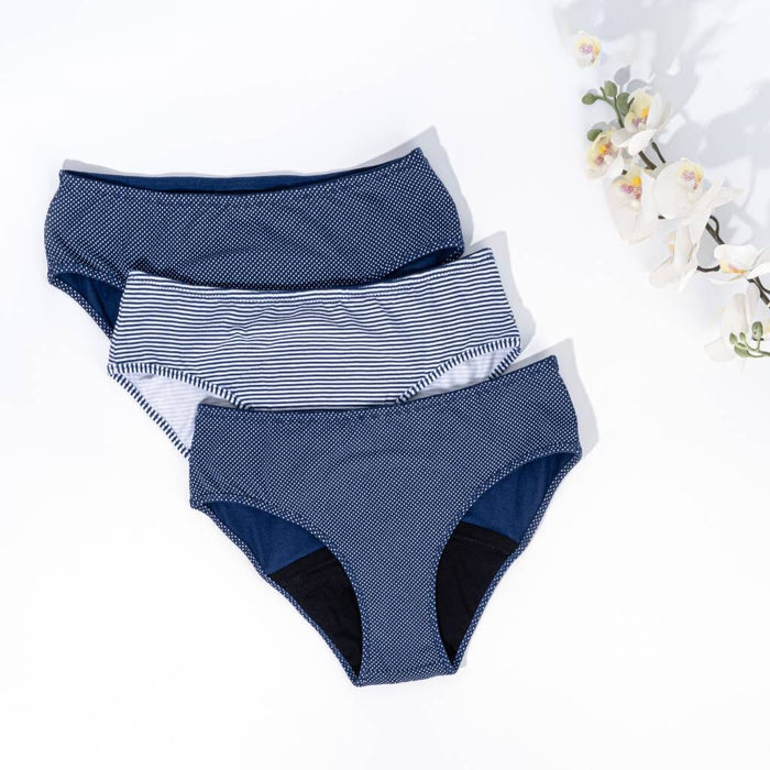 Pack 3 Culottes Menstruelles Ado Flux Abondant (Nuit) - SO'CUP
