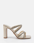 Paityn Heel - Gold - Shoes - Novo Shoes