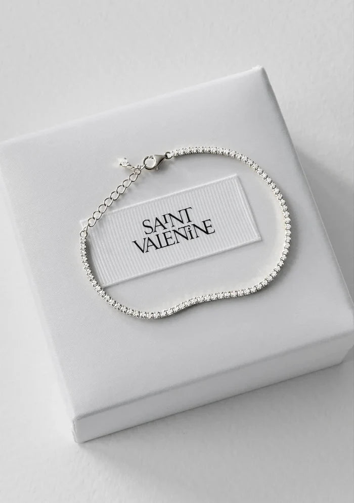 Palais Fine Tennis Bracelet - Silver - Jewellery - Saint Valentine