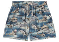Palm Angels Sharks Swim Shorts Blue/Black/Multi