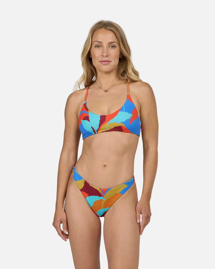 Palm Burst Rev Midi Bottom - Bold Blue