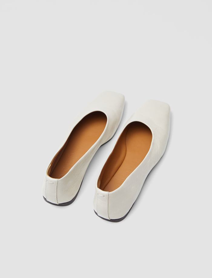 Beige Patent Leather Ballerinas - Joseph