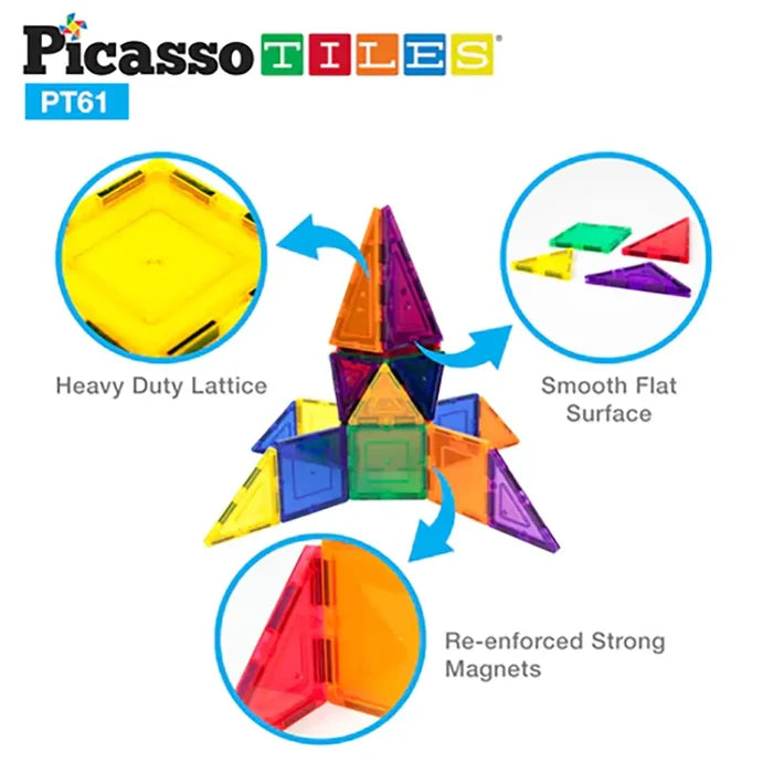 Picasso Magnetic 3D Blocks 61-Pieces