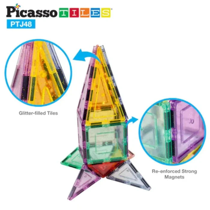 Picasso Magnetic Pastel Glitter 48-Pieces