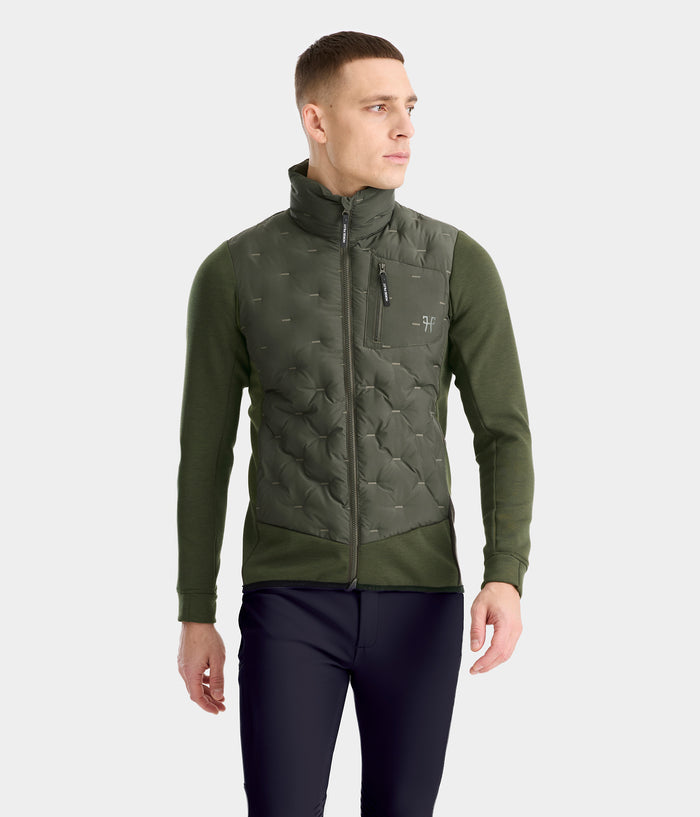 Pulse | Vert fôret | veste doudoune légère équitation | homme | Horse Pilot