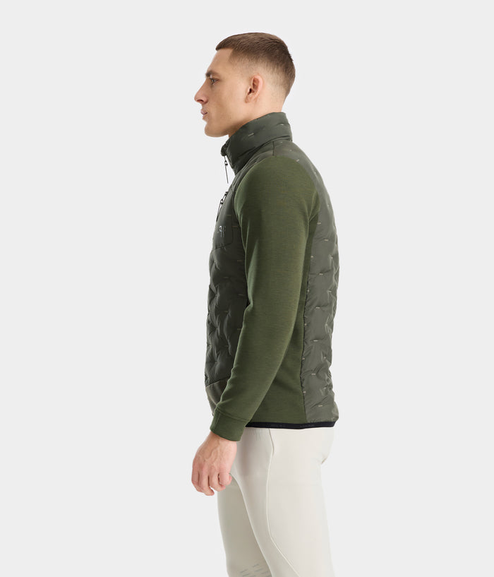 Pulse | Vert fôret | veste doudoune légère équitation | homme | Horse Pilot